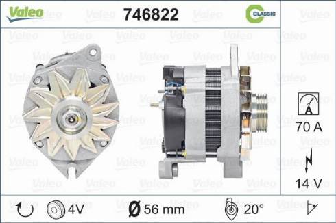 Valeo 746822 - Ģenerators adetalas.lv