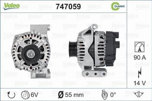 Valeo 747059 - Ģenerators adetalas.lv