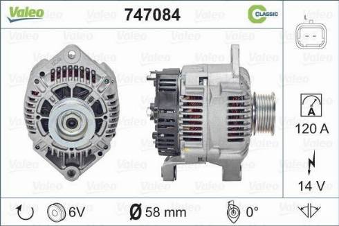 Valeo 747084 - Ģenerators adetalas.lv