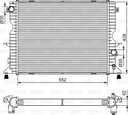 Valeo 701545 - Radiators, Motora dzesēšanas sistēma adetalas.lv