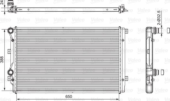 Valeo 701540 - Radiators, Motora dzesēšanas sistēma adetalas.lv