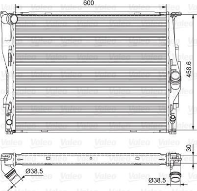 Valeo 701542 - Radiators, Motora dzesēšanas sistēma adetalas.lv