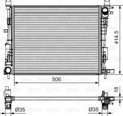 Valeo 701514 - Radiators, Motora dzesēšanas sistēma adetalas.lv