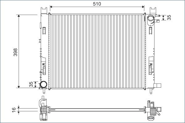 Valeo 701120 - Radiators, Motora dzesēšanas sistēma adetalas.lv