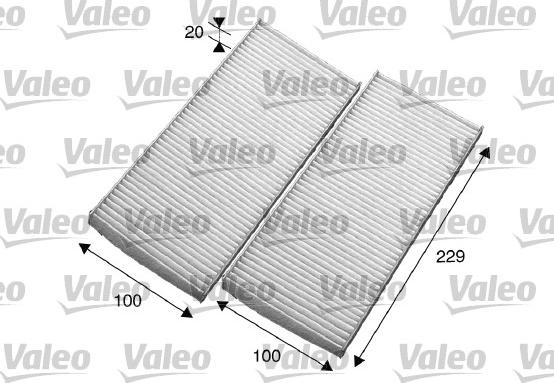 Valeo 715569 - Filtrs, Salona telpas gaiss adetalas.lv