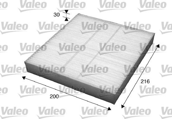 Valeo 715560 - Filtrs, Salona telpas gaiss adetalas.lv