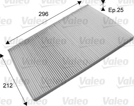 Valeo 715573 - Filtrs, Salona telpas gaiss adetalas.lv