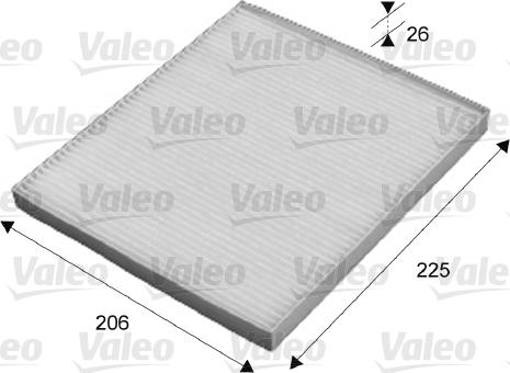 Valeo 715645 - Filtrs, Salona telpas gaiss adetalas.lv