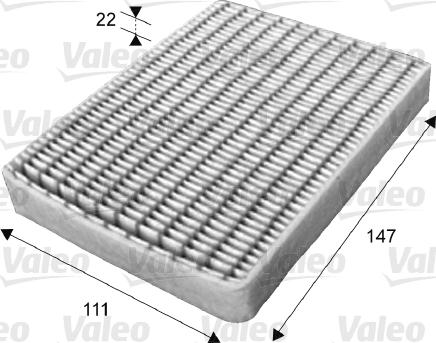 Valeo 715656 - Filtrs, Salona telpas gaiss adetalas.lv