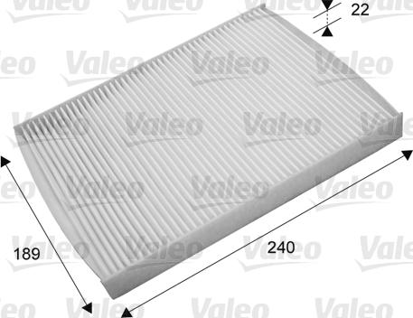 Valeo 715660 - Filtrs, Salona telpas gaiss adetalas.lv