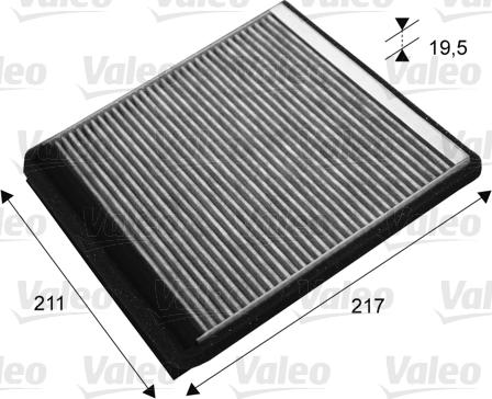 Valeo 715677 - Filtrs, Salona telpas gaiss adetalas.lv