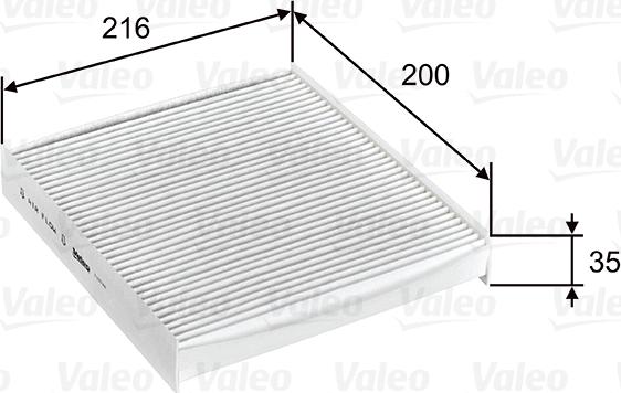 Valeo 715746 - Filtrs, Salona telpas gaiss adetalas.lv