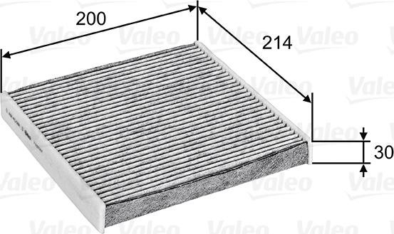 Valeo 715747 - Filtrs, Salona telpas gaiss adetalas.lv