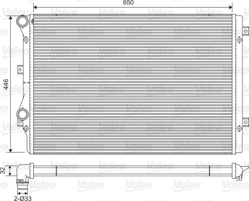 Valeo 734413 - Radiators, Motora dzesēšanas sistēma adetalas.lv