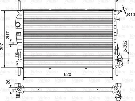 Valeo 734699 - Radiators, Motora dzesēšanas sistēma adetalas.lv