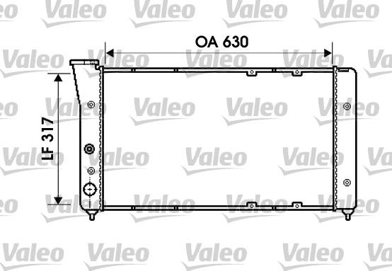 Valeo 734606 - Radiators, Motora dzesēšanas sistēma adetalas.lv