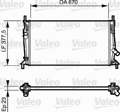 Valeo 734320 - Radiators, Motora dzesēšanas sistēma adetalas.lv