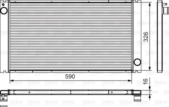 Valeo 735481 - Radiators, Motora dzesēšanas sistēma adetalas.lv