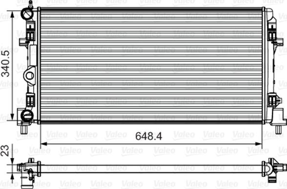 Valeo 735554 - Radiators, Motora dzesēšanas sistēma adetalas.lv