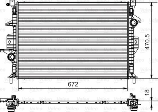 Valeo 735550 - Radiators, Motora dzesēšanas sistēma adetalas.lv