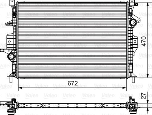 Valeo 735551 - Radiators, Motora dzesēšanas sistēma adetalas.lv