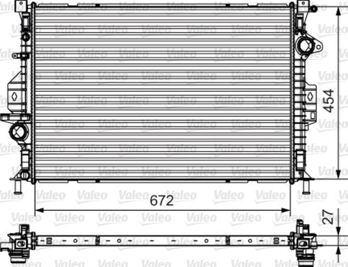 Valeo 735601 - Radiators, Motora dzesēšanas sistēma adetalas.lv