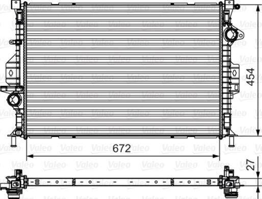 Valeo 735602 - Radiators, Motora dzesēšanas sistēma adetalas.lv