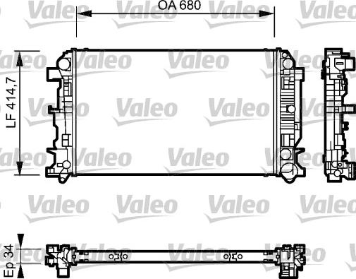 Valeo 735089 - Radiators, Motora dzesēšanas sistēma adetalas.lv