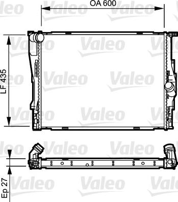 Valeo 735194 - Radiators, Motora dzesēšanas sistēma adetalas.lv