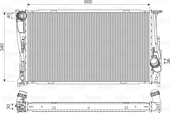 Valeo 735165 - Radiators, Motora dzesēšanas sistēma adetalas.lv