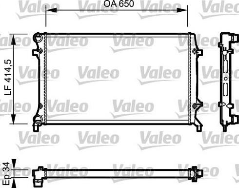 Valeo 735120 - Radiators, Motora dzesēšanas sistēma adetalas.lv