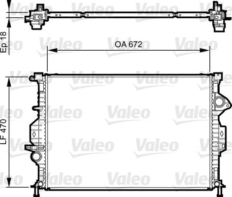 Valeo 735373 - Radiators, Motora dzesēšanas sistēma adetalas.lv