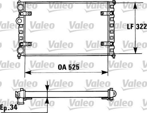 Valeo 730947 - Radiators, Motora dzesēšanas sistēma adetalas.lv