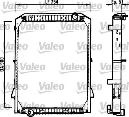 Valeo 730259 - Radiators, Motora dzesēšanas sistēma adetalas.lv