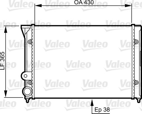 Valeo 731401 - Radiators, Motora dzesēšanas sistēma adetalas.lv