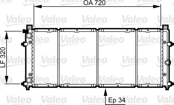 Valeo 731411 - Radiators, Motora dzesēšanas sistēma adetalas.lv