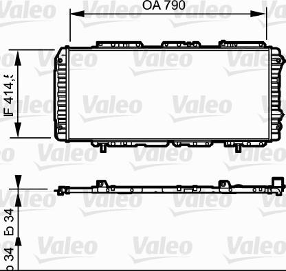 Valeo 731611 - Radiators, Motora dzesēšanas sistēma adetalas.lv