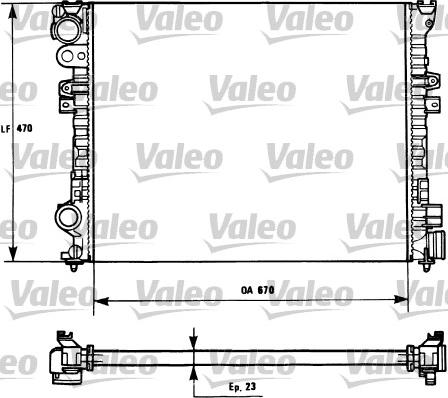 Valeo 731166 - Radiators, Motora dzesēšanas sistēma adetalas.lv