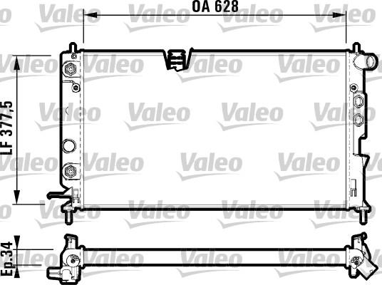 Valeo 731847 - Radiators, Motora dzesēšanas sistēma adetalas.lv