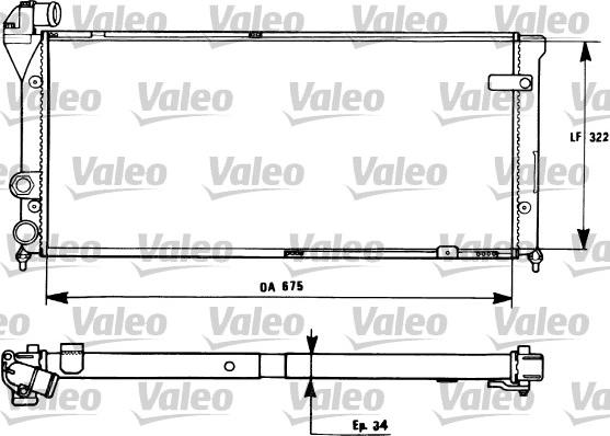 Valeo 731270 - Radiators, Motora dzesēšanas sistēma adetalas.lv