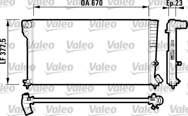 Valeo 731744 - Radiators, Motora dzesēšanas sistēma adetalas.lv