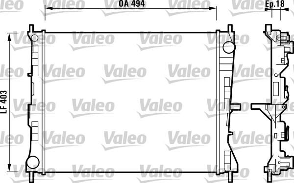 Valeo 732903 - Radiators, Motora dzesēšanas sistēma adetalas.lv