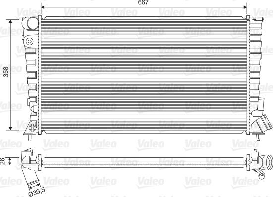 Valeo 732518 - Radiators, Motora dzesēšanas sistēma adetalas.lv