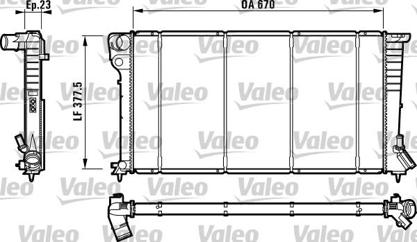 Valeo 732517 - Radiators, Motora dzesēšanas sistēma adetalas.lv