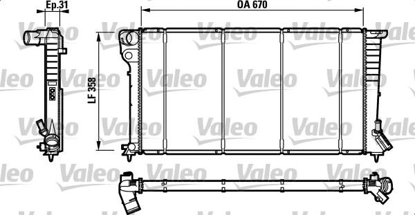 Valeo 732577 - Radiators, Motora dzesēšanas sistēma adetalas.lv