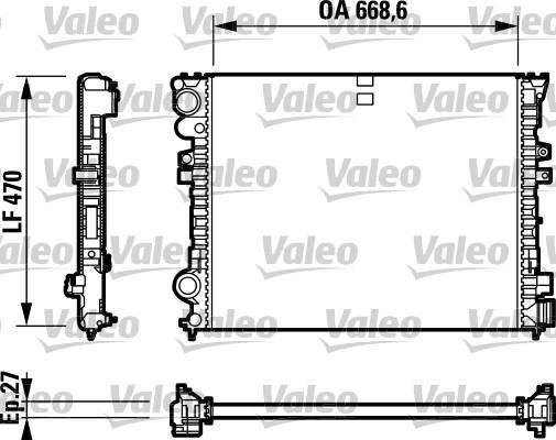 Valeo 732692 - Radiators, Motora dzesēšanas sistēma adetalas.lv