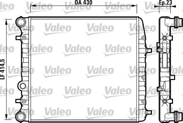 Valeo 732863 - Radiators, Motora dzesēšanas sistēma adetalas.lv