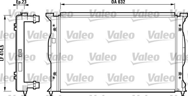 Valeo 732839 - Radiators, Motora dzesēšanas sistēma adetalas.lv