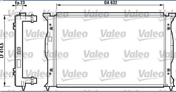 Valeo 732839 - Radiators, Motora dzesēšanas sistēma adetalas.lv