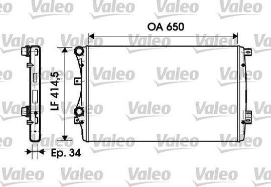 Valeo 732872 - Radiators, Motora dzesēšanas sistēma adetalas.lv